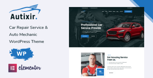 Autixir - Car Repair Service & Auto Mechanic WordPress Theme