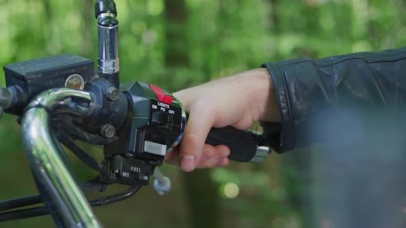 The motorcycle handlebar