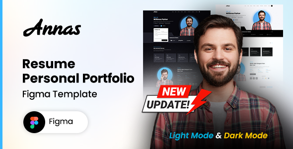 Annas | Personal Portfolio FigmaTemplate