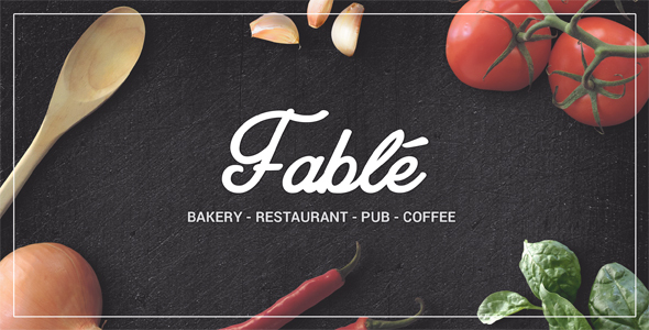 Restaurant  Bakery Cafe Pub WordPress Theme - Fable