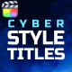 Cyber Style Titles Pack / FCPX - VideoHive Item for Sale
