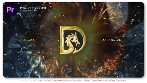 3D Explosion - Adobe Premiere Logo Reveal