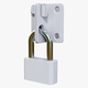 Security Padlock with Hasp Lock M1 - 3DOcean Item for Sale
