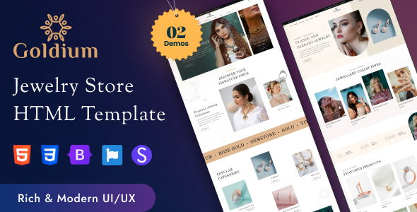 Goldium - Jewelry Store HTML Template