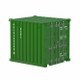 8ft Shipping Container Dark Green - 3DOcean Item for Sale