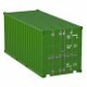 20 ft Container Dark Green - 3DOcean Item for Sale