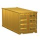 20 ft Container Gold - 3DOcean Item for Sale