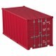 20 ft Container Red - 3DOcean Item for Sale