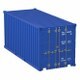 20 ft Container Blue - 3DOcean Item for Sale