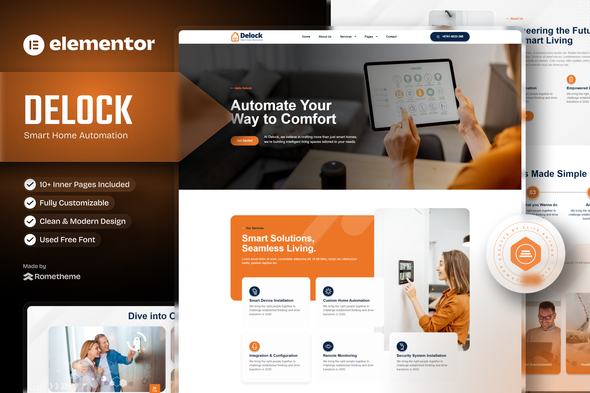 Delock - Smart Home Automation Elementor Template Kit