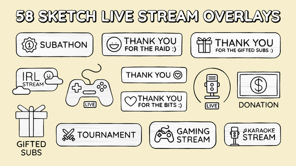 Sketch Live Stream Overlays