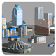 City Buildings Pack - 3DOcean Item for Sale