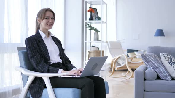 Yes, Positive Young Woman Accepting Offer by Shaking Head