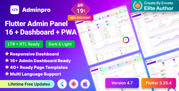 AdminPro Dashboard โUltimate admin Dashboard Template I Admin Panel
