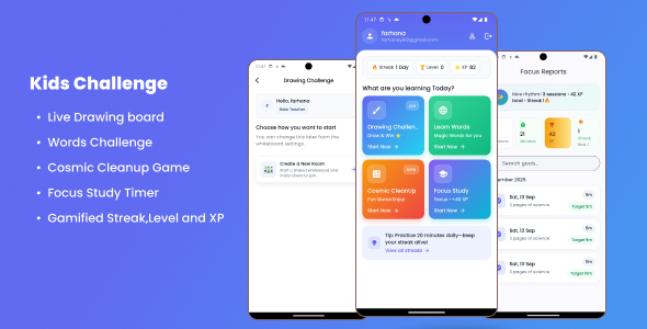 Kids Battle Flutter android and ios application