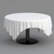 Black Table White Cloth - 3DOcean Item for Sale