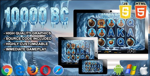 10000 BC - HTML5 Slot Machine