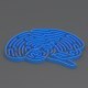 Blue Brain Maze - 3DOcean Item for Sale