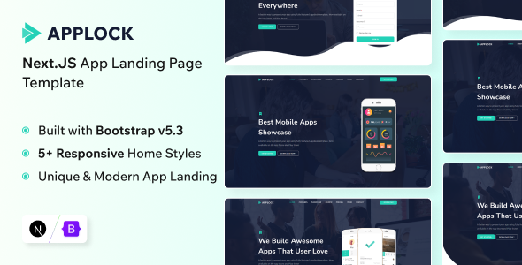 Applock - Next.JS 15 App Landing Page Template