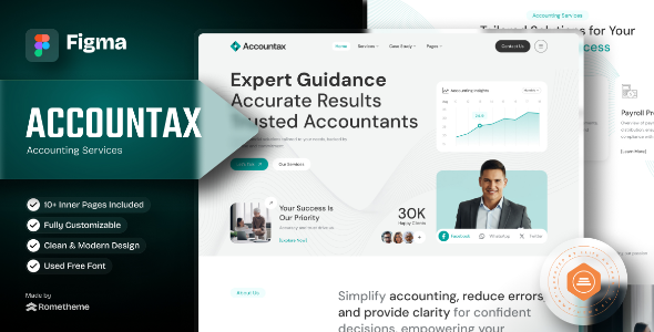 Accountax - Accounting Services Figma