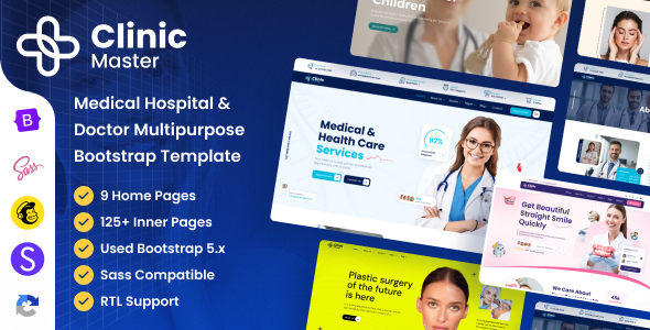 ClinicMaster | Medical Hospital & Doctor Multipurpose Bootstrap Template + RTL