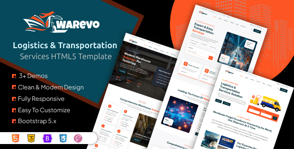 Warevo - Logistics and Transportation Service HTML Template