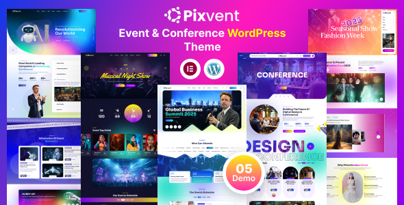 Pixvent – Event and Conference WordPress Theme