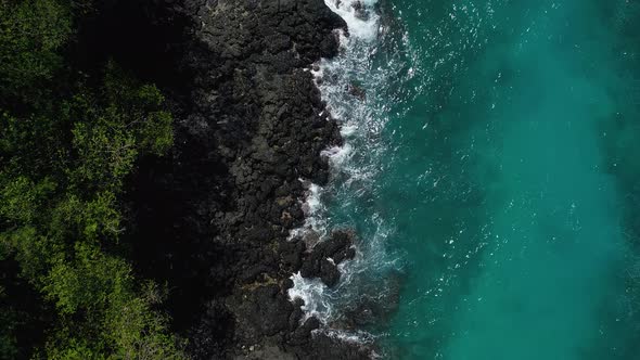 Ocean Waves Breaking On Reef