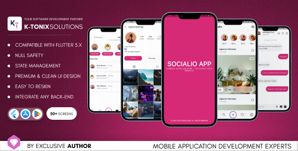 SOCIALIO— Instagram Clone Flutter UI Kit