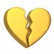 Broken Heart Emoji Gold - 3DOcean Item for Sale