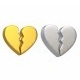 Broken Heart Emoji Gold and Silver - 3DOcean Item for Sale