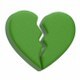 Broken Heart Emoji Green - 3DOcean Item for Sale