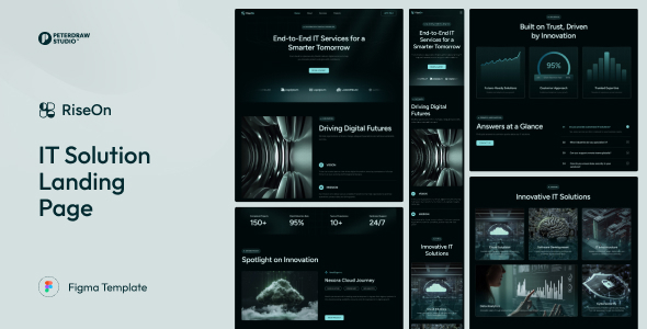 RiseOn - IT Solution Landing Page Figma Template