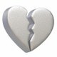 Broken Heart Emoji Silver - 3DOcean Item for Sale