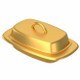 Butter Dish Gold - 3DOcean Item for Sale
