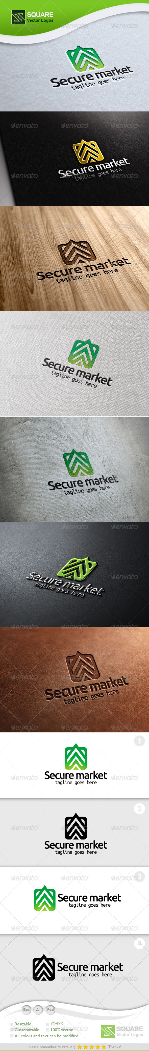 Secure, Market Vector Logo Template