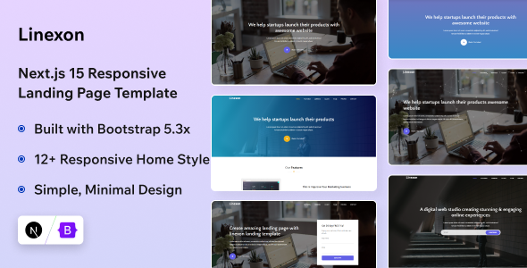 Linexon - Next.js 15 Landing Page Template