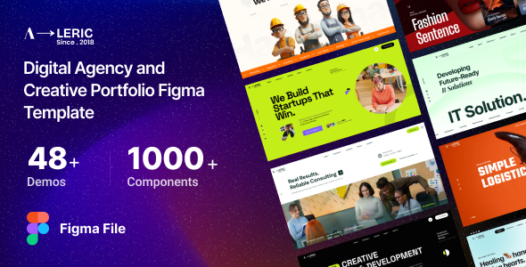 Aleric - Digital Agency & Creative Portfolio Figma Template