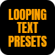Looping Text Sliders Animation - VideoHive Item for Sale