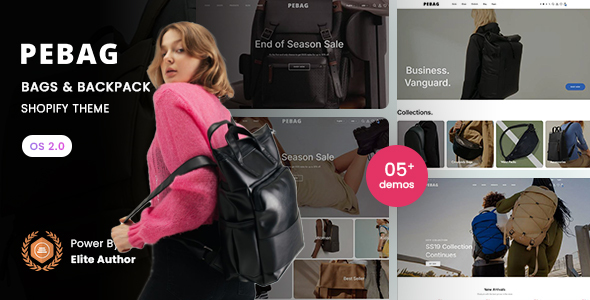 Pebag - Bags & Backpack Store Shopify 2.0 Theme