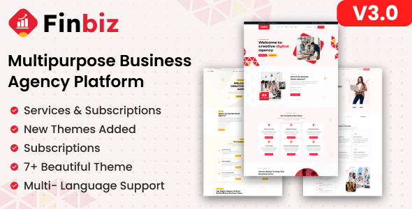 FinBiz - Multipurpose Business Agency Platform