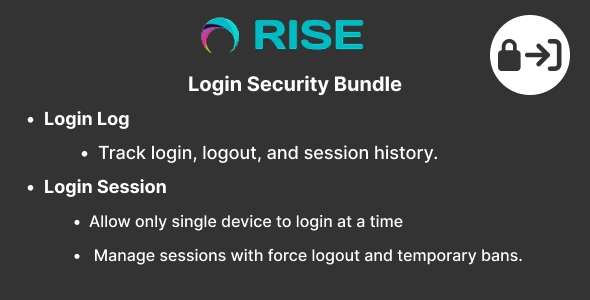 Login Security Bundle for Rise CRM