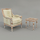 Classic European Style Coffee Table and Armchair 35 - 3DOcean Item for Sale