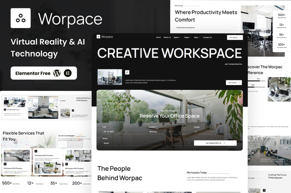Worpace - Coworking Space Elementor Template Kit