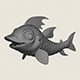 Fish 02 Print Ready 3D Model - 3DOcean Item for Sale