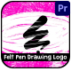 Felt Pen Drawing Logo Transitions for Premiere Pro - VideoHive Item for Sale