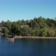 Archipelago in Scandinavia, Northern Europe. Small outboard rowboat with passengers - VideoHive Item for Sale
