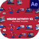 Online Activity Illustration - VideoHive Item for Sale