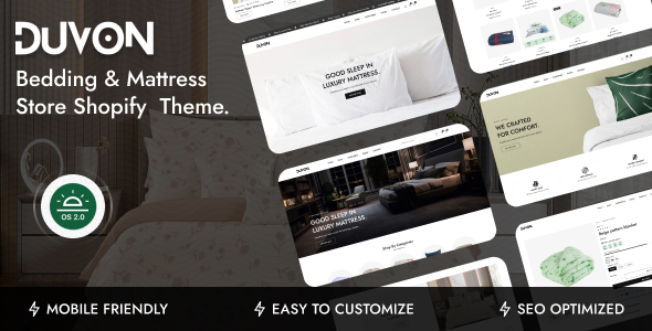 Duvon - Bedding & Mattress Store Shopify Theme OS 2.0