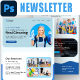 Cleaning Service Email Newsletter PSD Template - GraphicRiver Item for Sale